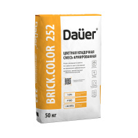 Цветная кладочная смесь армированная Dauer BRICK.COLOR 252 темно-коричневая 50 кг