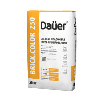 Цветная кладочная смесь армированная Dauer BRICK.COLOR 250 темно-коричневая 50 кг