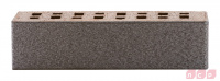 Клинкерный кирпич ЛСР 0,7NF Обсидиан серебристый Эльфюс гладкий